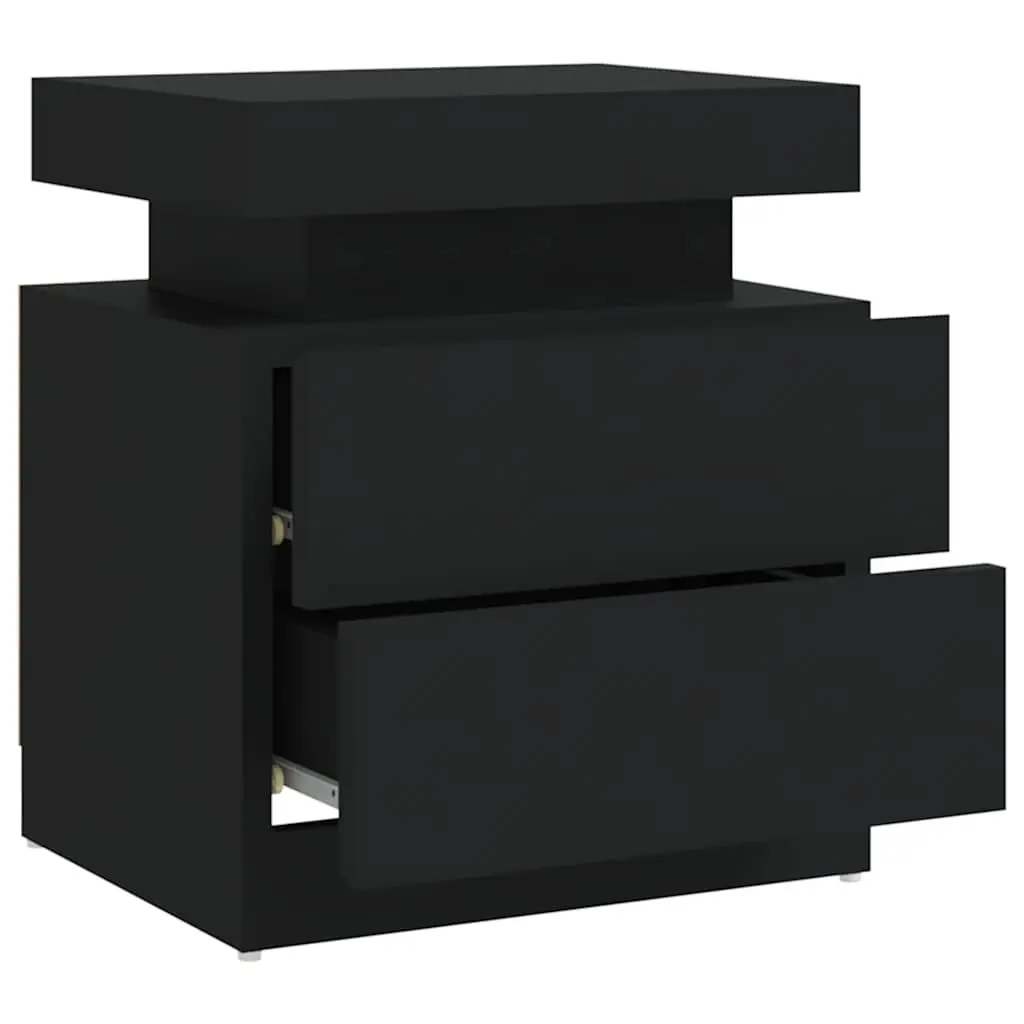 Black Bedside Table