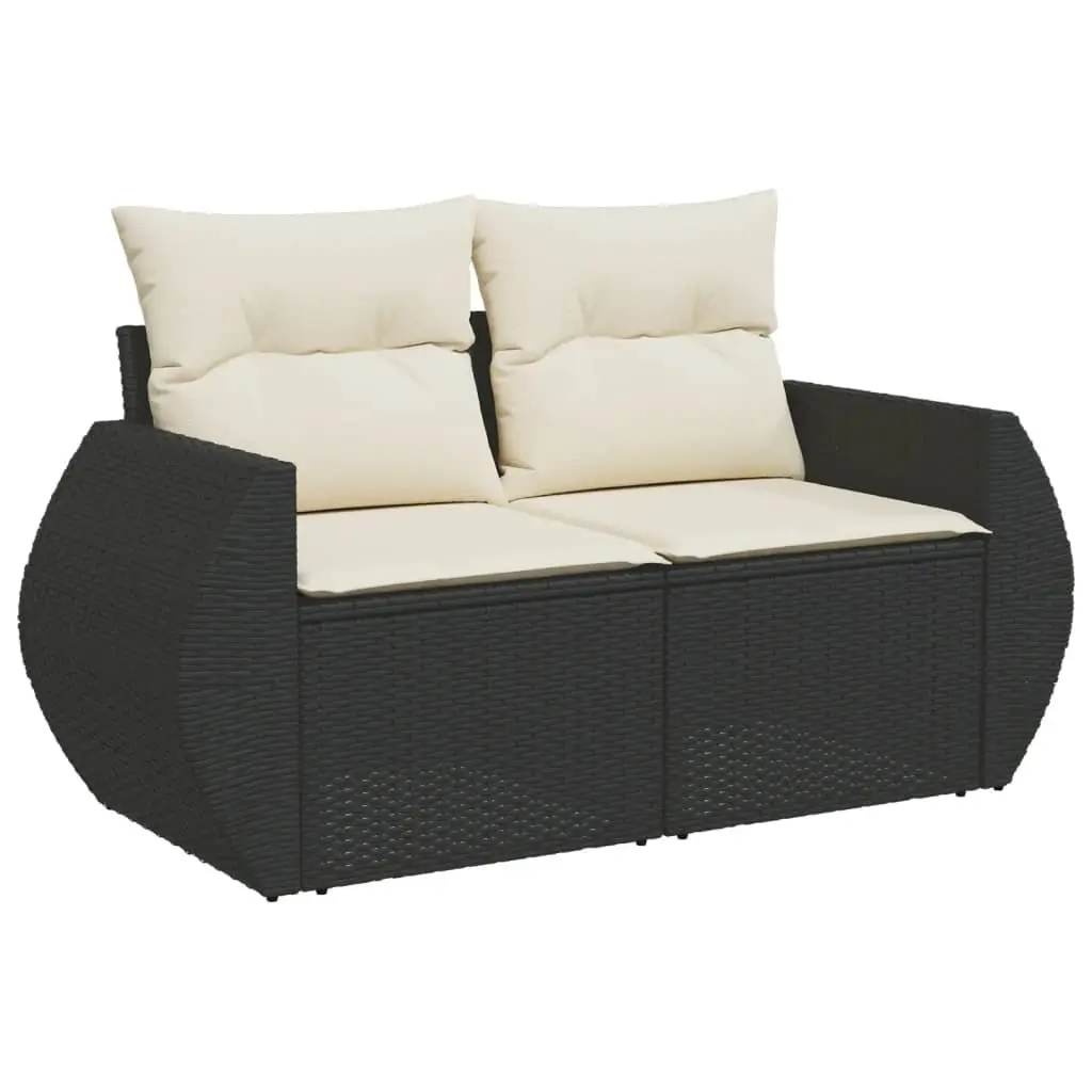 Garden Sofa Set 10 Piece Outdoor Furniture Patio Lounge Seating Black Modular