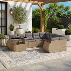Enjoy Your Outdoors with a 10-Piece Garden Sofa Set