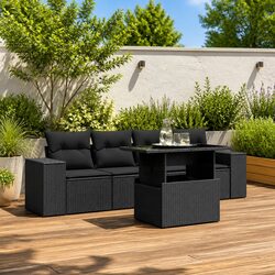 Enjoy Outdoor Living with This 5 Piece Garden Sofa Set
