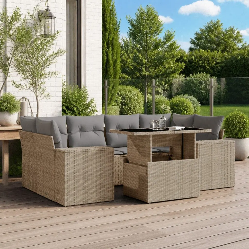 7 Piece Garden Sofa Set