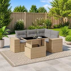 Friendly 5 Piece Garden Sofa Set for Your Outdoor Space
