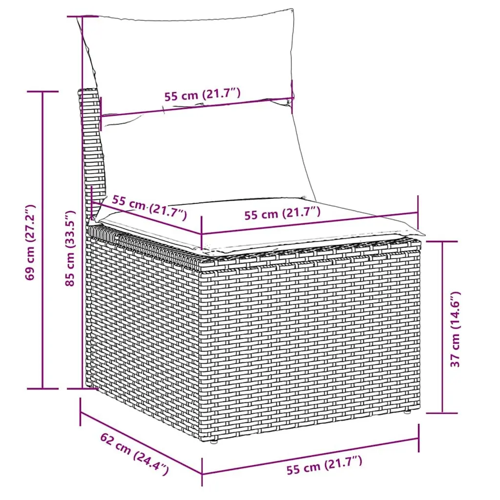 7 Piece Garden Sofa Set for Outdoor Living