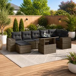 Your Outdoor Haven: 8 Piece Garden Sofa Set Awaits