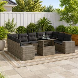 Create Your Outdoor Haven with a 10-Piece Sofa Set