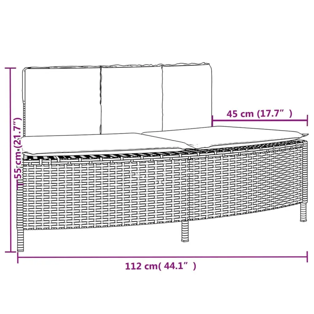 Hot Tub Surround Black Poly Rattan Wood Step Modular Spa Furniture