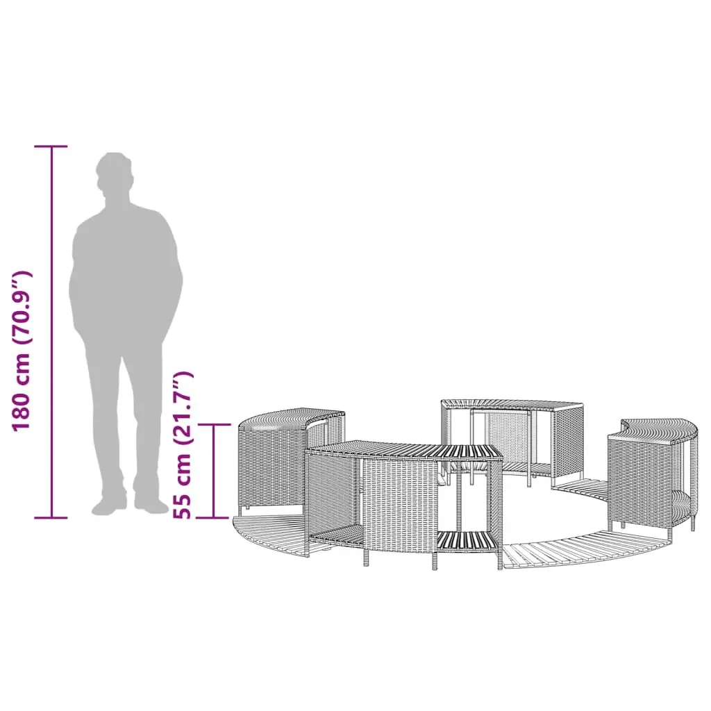 Hot Tub Surround with Storage Step
