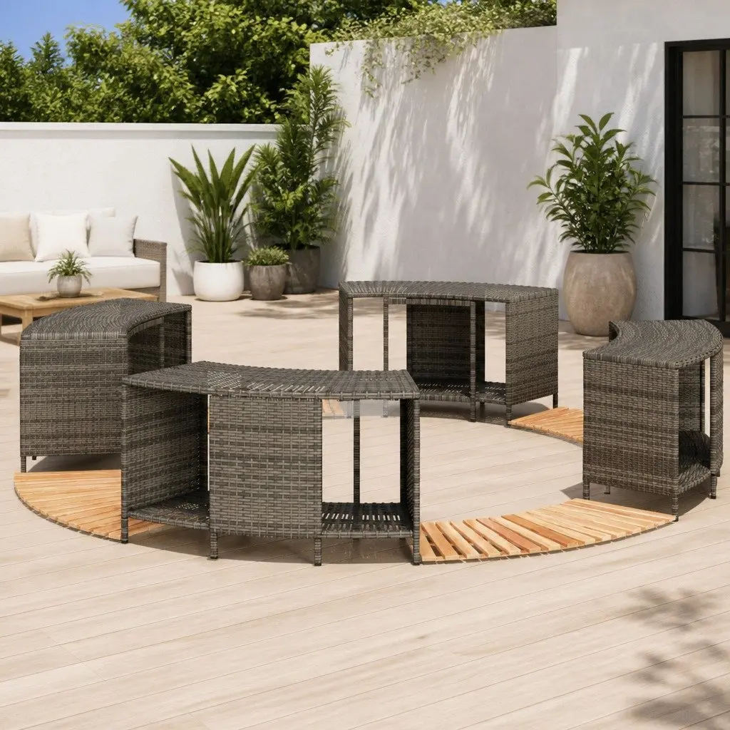 Hot Tub Surround with Step and Storage Solutions