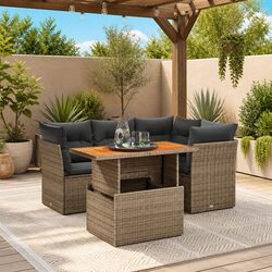 Friendly 5-Piece Outdoor Sofa Set with Cushions