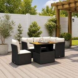 Your Perfect Outdoor Sofa Set – 5 Pieces in Black Rattan