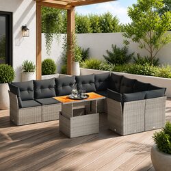 Your Perfect 10-Piece Garden Sofa Set Awaits
