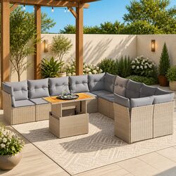 Your Ideal 11-Piece Garden Sofa Set Awaits