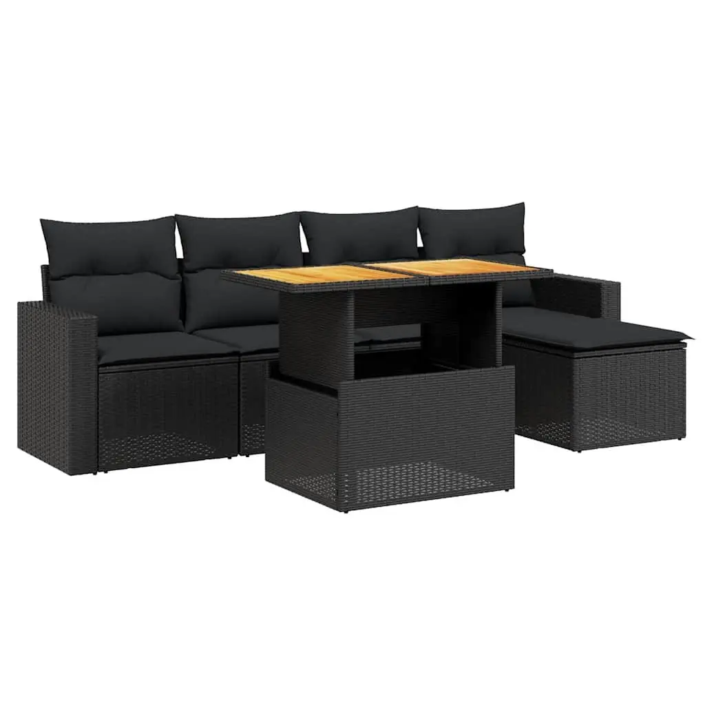 6 Piece Garden Sofa Set