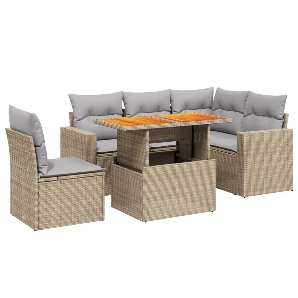 6-Piece Garden Sofa Set for Outdoor Comfort