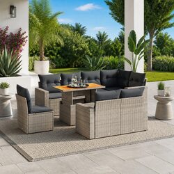 Friendly 9 Piece Garden Sofa Set with Comfort