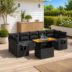 Friendly 8 Piece Modular Garden Sofa Set with Cushions