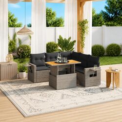 Create a Relaxing Outdoor Space with 6-Piece Sofa Set