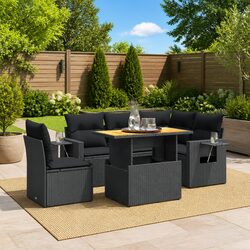 Create Your Perfect Outdoor Retreat with This 6-Piece Sofa Set
