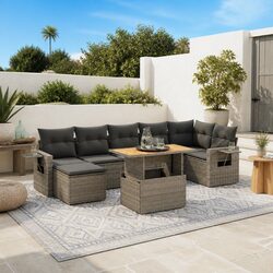 Friendly 8 Piece Garden Sofa Set with Cushions