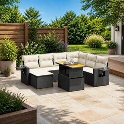 Your Ideal 8-Piece Garden Sofa Set Awaits