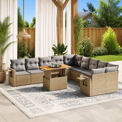 Your Outdoor Haven: 11 Piece Garden Sofa Set Awaits You