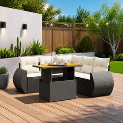 Create a Cozy Outdoor Space with This 6-Piece Sofa Set