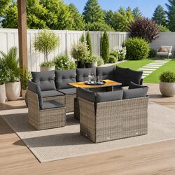 Join Friends Outdoors with a 9 Piece Garden Sofa Set
