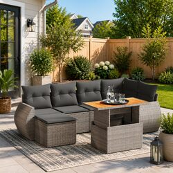 Your New 7 Piece Garden Sofa Set Awaits