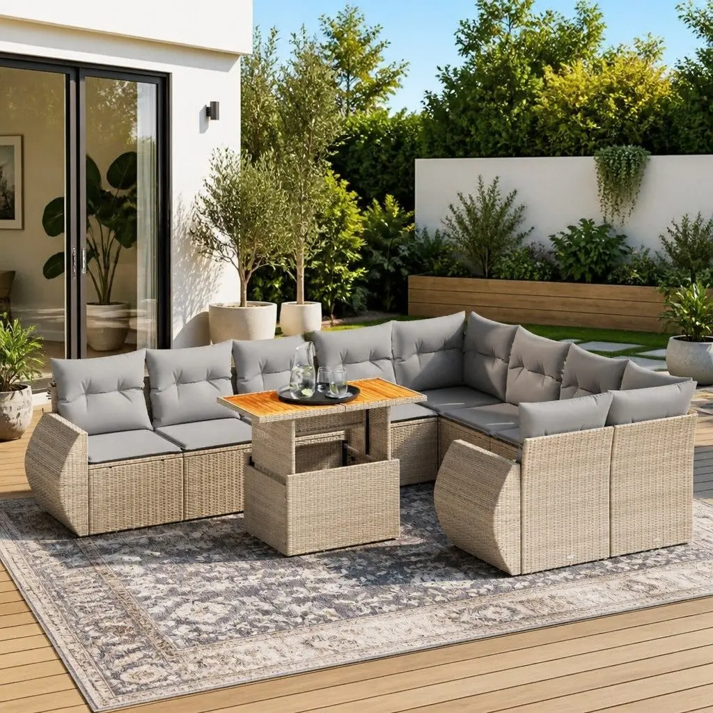 10-Piece Outdoor Sofa Set