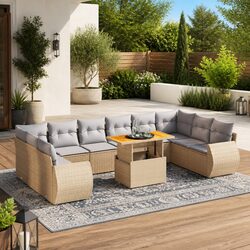 Your New 11-Piece Outdoor Sofa Set Awaits