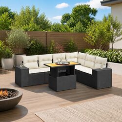 Your Friendly 7-Piece Outdoor Sofa Set Awaits