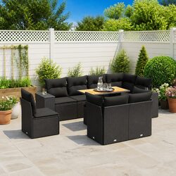 Join Family and Friends with This 9 Piece Garden Sofa Set