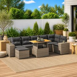 Enjoy Your Patio with This 8 Piece Garden Sofa Set