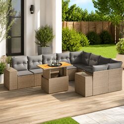 Your Friendly Outdoor Sofa Set - 10 Pieces for Fun