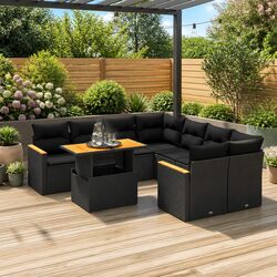 Your Ideal 9-Piece Modular Garden Sofa Set Awaits