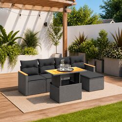 Your Ideal 6 Piece Outdoor Sofa Set with Cushions