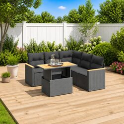 Your Outdoor Sanctuary: 6 Piece Garden Sofa Set