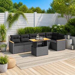 Versatile 7-Piece Outdoor Furniture Sofa Set