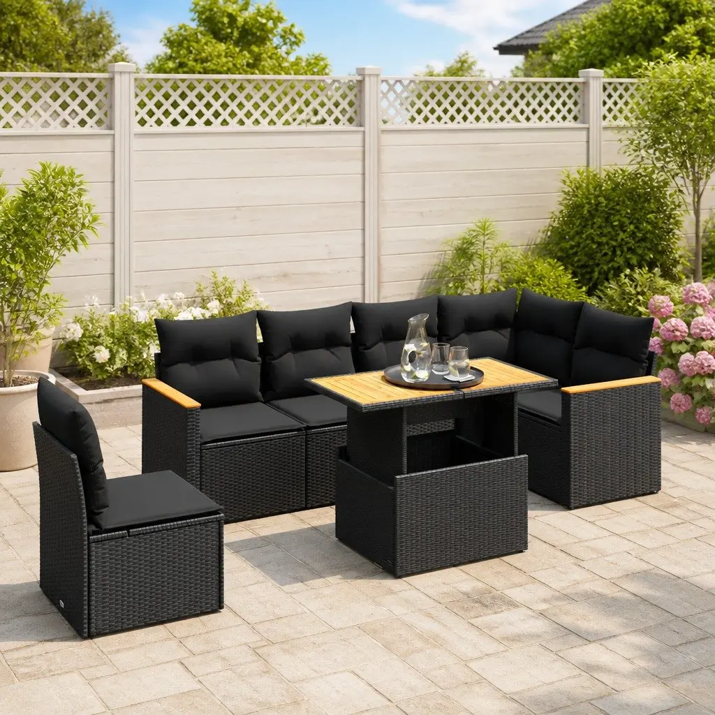 7 Piece Garden Sofa Set