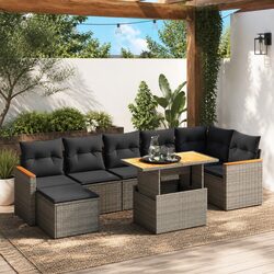 Friendly 8-Piece Outdoor Sofa Set in Grey