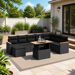 Your Perfect 9 Piece Garden Sofa Set Awaits
