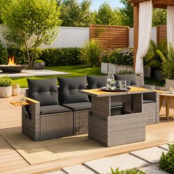 Create Your Perfect Outdoor Space with This 5-Piece Sofa Set