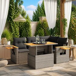 Friendly 5-Piece Outdoor Sofa Set in Grey