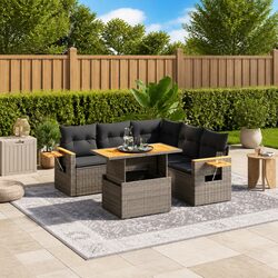 Your Perfect Grey 6 Piece Garden Sofa Set Awaits