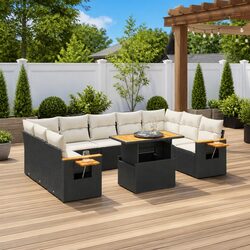 Make Your Outdoor Area Inviting with This 10-Piece Sofa Set