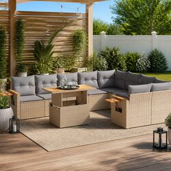Friendly and Inviting 10 Piece Outdoor Sofa Set
