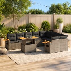 Your New 10-Piece Garden Sofa Set Awaits You