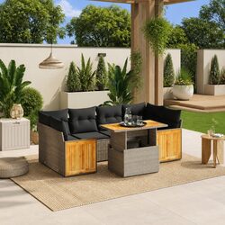 Create Your Ideal Outdoor Space with This 7-Piece Sofa Set