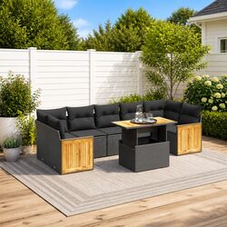 Friendly 8-Piece Garden Sofa Set for Relaxing Outdoors