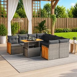 Friendly 9-Piece Garden Sofa Set for Your Outdoor Enjoyment